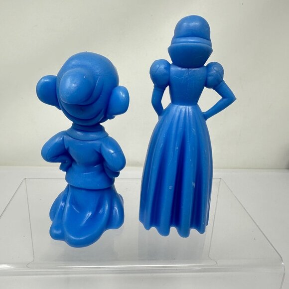 Vintage Marx Disney Snow White and & Dopey Molded Plastic Figurines - Picture 3 of 6